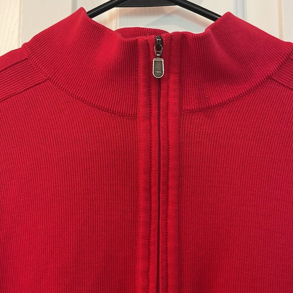 St Croix Men's Red Sweater made in USA USED size L - Picture 2 of 13